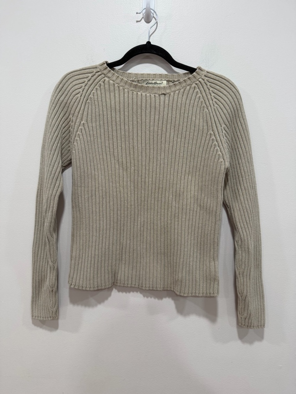 Eddie Bauer Ribbed Knit Sweater Cotton Crewneck Size Medium - Picture 2 of 7